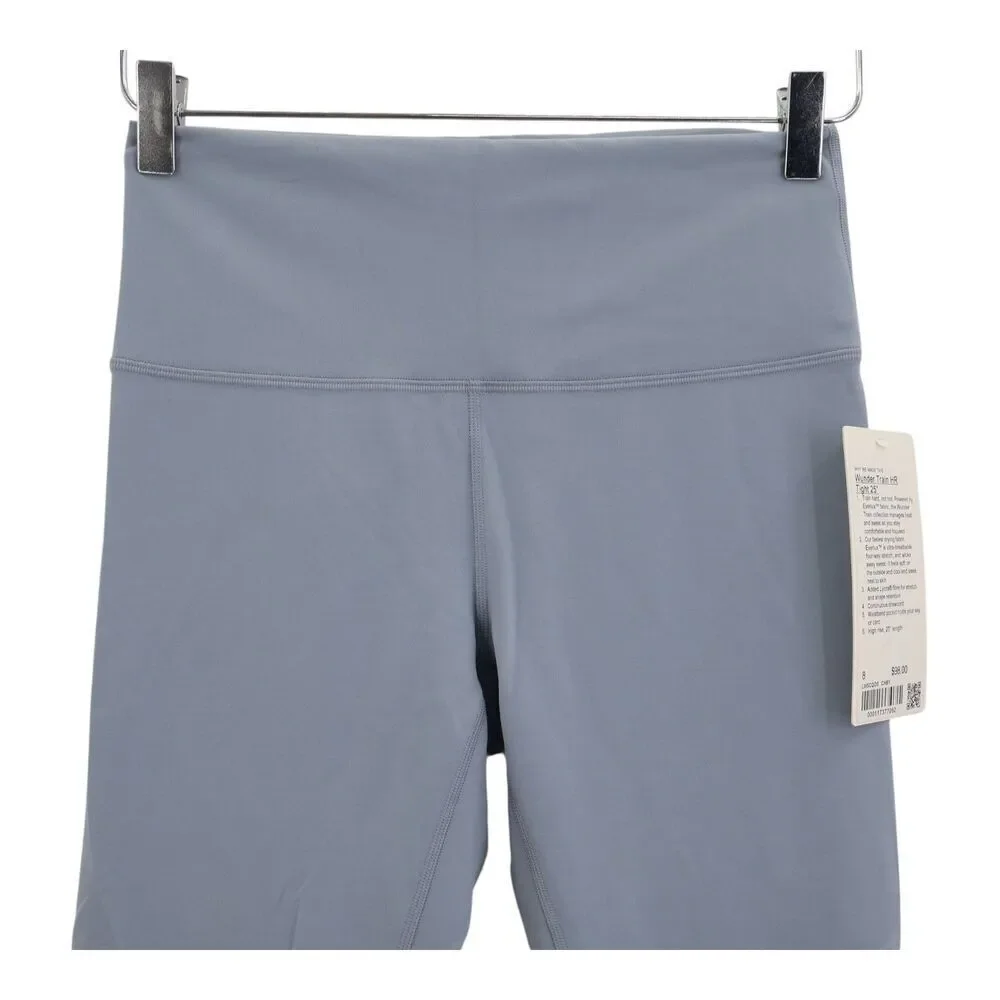 Lululemon Women’s Wunder Train HR Tight 25” Sz 8 Chambray Blue Leggings NWT